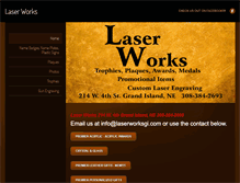 Tablet Screenshot of laserworksgi.com